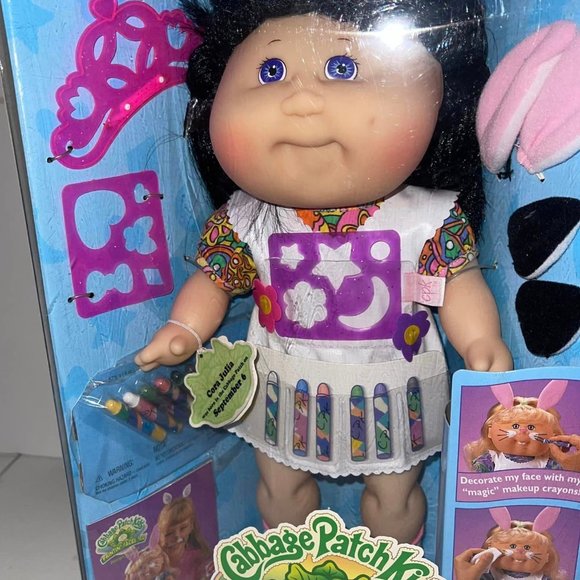 Cabbage Patch Kid Paintin Faces 1996 Very Rare-Matel NewSealedbox CoraJulia - Picture 7 of 9